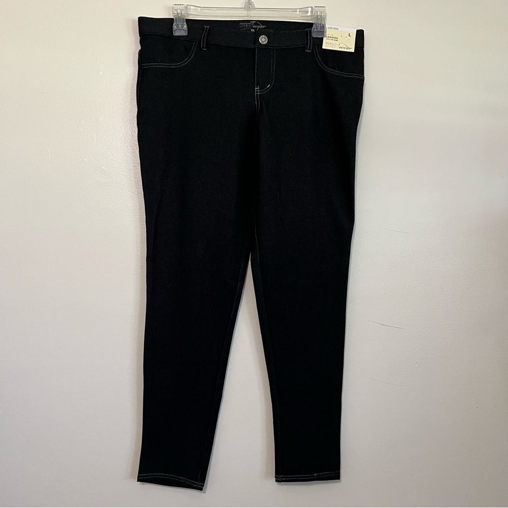 New York‎ & Company Black Legging Jeans - Size L, Low Rise, Full Length